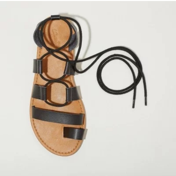 NWOT Universal Thread Women's Paige Lace Up Gladiator Sandals - Picture 2 of 5